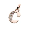 Přívěsek písmeno C růžové zlato 585/1000 přírodní diamanty 0.018 ct G/SI 10982-00-CV-DIA-C