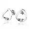 Náušnice z bílého zlata 585/1000 s přírodními diamanty 0,024ct, G/SI 10983-B-DIA