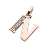 Přívěsek písmeno N růžové zlato 585/1000 přírodní diamanty 0.018 ct G/SI 10982-00-CV-DIA-N