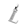 Přívěsek písmeno L bílé zlato 585/1000 přírodní diamanty 0.018 ct G/SI 10982-00-B-DIA-L