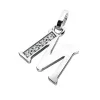 Přívěsek písmeno M bílé zlato 585/1000 přírodní diamanty 0.018 ct G/SI 10982-00-B-DIA-M