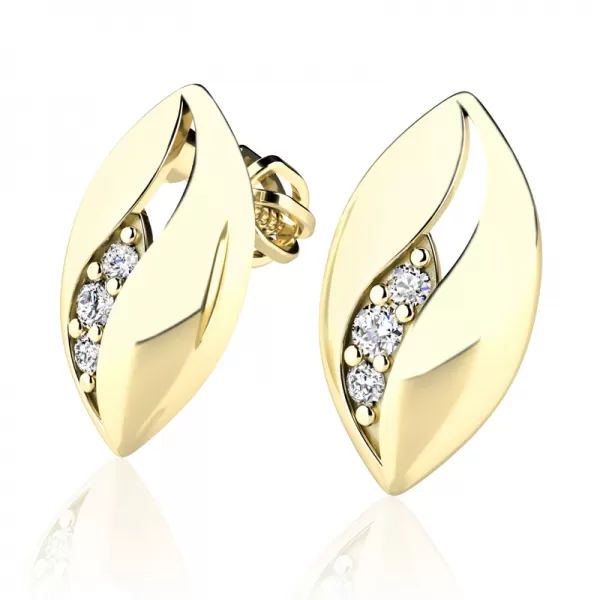 Diamantové náušnice pecky 10973-ZL-DIA
