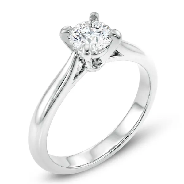 Dámský prsten bílé zlato 585/1000 přírodní diamant 0.41 ct G/SI 10202-B-DIA