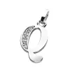 Přívěsek písmeno Q bílé zlato 585/1000 přírodní diamanty 0.018 ct G/SI 10982-00-B-DIA-Q