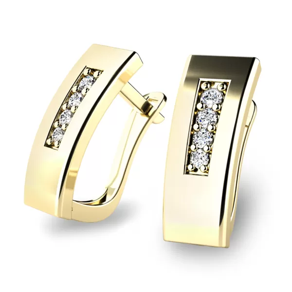 Náušnice se zirkony 10860-ZL-ZIR