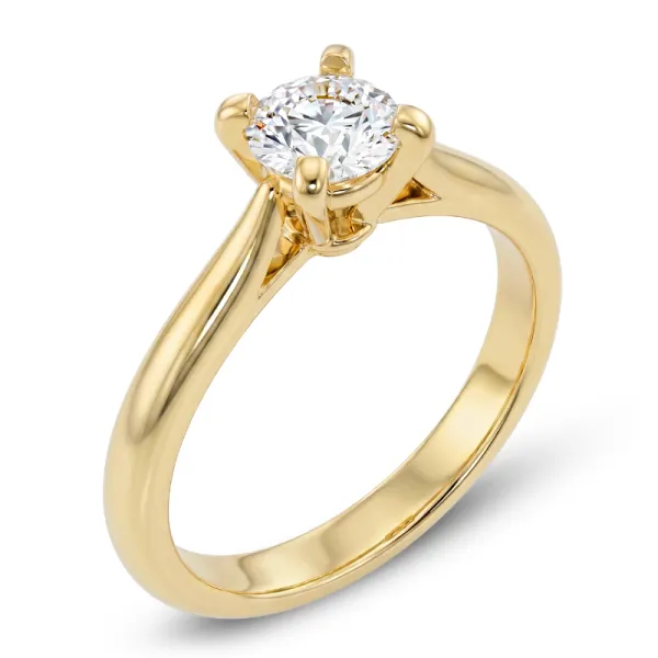 Zásnubní prsten žluté zlato 585/1000 zirkon ZP-10202-ZL-ZIR