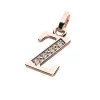 Přívěsek písmeno Z růžové zlato 585/1000 přírodní diamanty 0.018 ct G/SI 10982-00-CV-DIA-Z