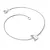 Náramek z bílého zlata 585/1000 přírodní diamanty 0.018 ct G/SI 10982-NR05-D-B-DIA