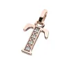 Přívěsek písmeno T růžové zlato 585/1000 přírodní diamanty 0.018 ct G/SI 10982-00-CV-DIA-T