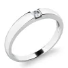 Dámský prsten bílé zlato 585/1000 přírodní diamant 0.055 ct G/SI 10978-B-DIA