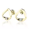Náušnice ze zlata 585/1000 s přírodními diamanty 0,024ct, G/SI