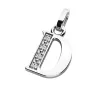 Přívěsek písmeno D bílé zlato 585/1000 přírodní diamanty 0.018 ct G/SI 10982-00-B-DIA-D
