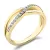 Prsten ze žlutého zlata 585 s přírodními diamanty 0,114ct, 10997-ZL-DIA