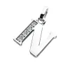 Přívěsek písmeno N bílé zlato 585/1000 přírodní diamanty 0.018 ct G/SI 10982-00-B-DIA-N