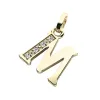 Přívěsek písmeno M žluté zlato 585/1000 přírodní diamanty 0.018 ct G/SI 10982-00-ZL-DIA-M