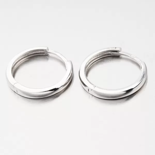 Kruhy bílé zlato 18 mm 12R-737