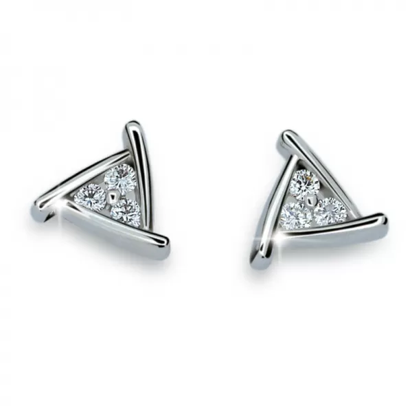 Dámské naušnice s diamanty DF1927