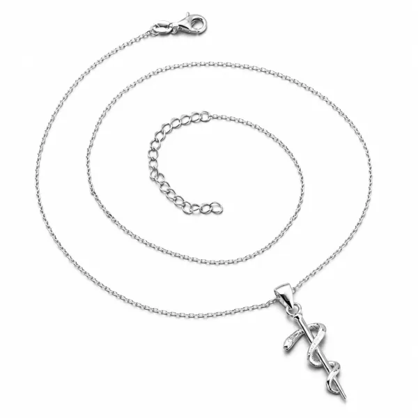 Dámský náhrdelník stříbro 925 hadem SST-151152