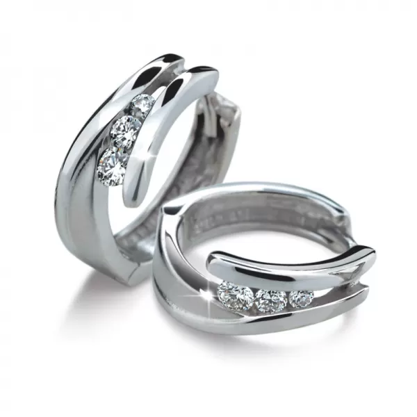 Dámské naušnice s diamanty DF1794