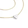 Náhrdelník srdce s diamantem 140019-NH01-ZLB-DIA