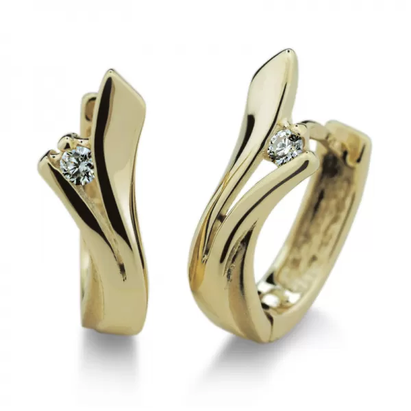 Dámský přívěsek bílé zlato 585/000 přírodní diamant 0.070 ct G/SI DF1796