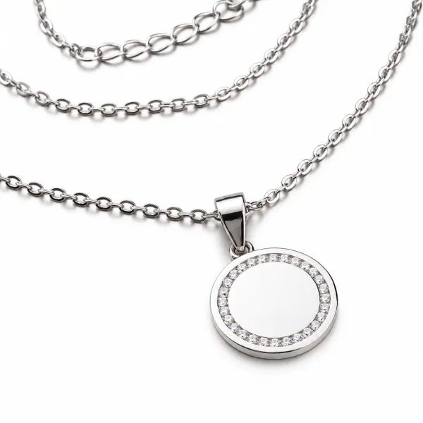 Dámský náhrdelník stříbro 925 zirkon SETST-15187SR