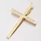 Přívěsek žluté zlato 585 zirkon velký kříž 182P-130017
