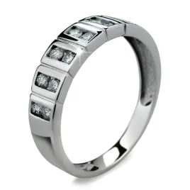 Dámský prsten bílé zlato 585/1000 přírodní diamant 0.364 ct G/SI DF2079