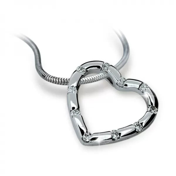 Srdíčko se zirkony DZ1941