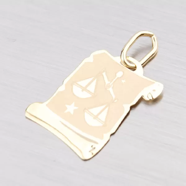 Přívěsek žluté zlato 585 pergamen - Váhy 2-280-07