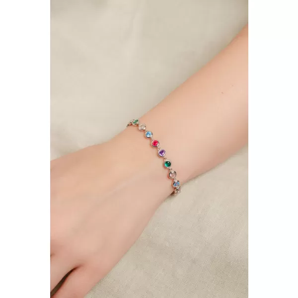 Dámský náramek stříbro 925 zirkon barevnými PKL-4037 PKL-4034