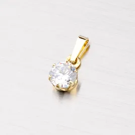 Dámský přívěsek žluté zlato 585 zirkon 352P-130087