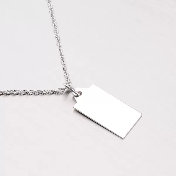 Stříbrný přívěsek - destička MPN5902A