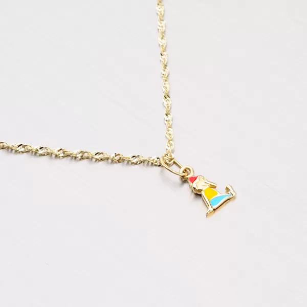 Zlatý přívěsek - panáček 182-0097