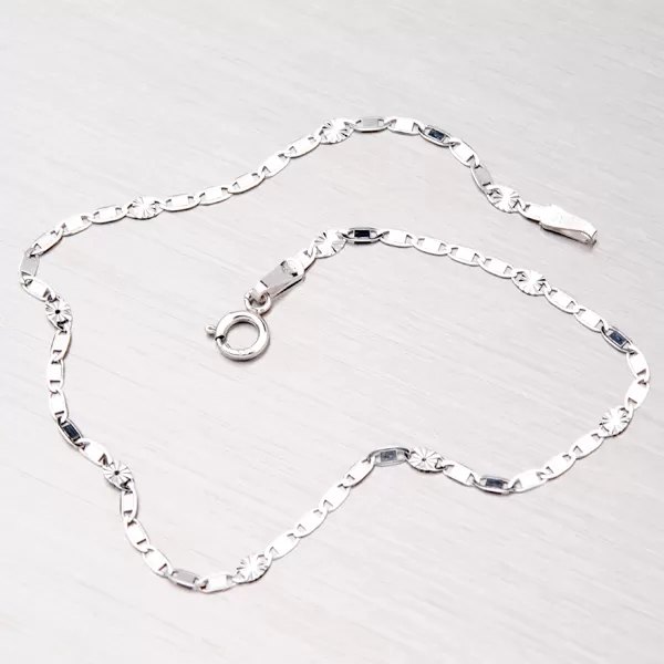 Řetízek z bílého zlata 45-1388