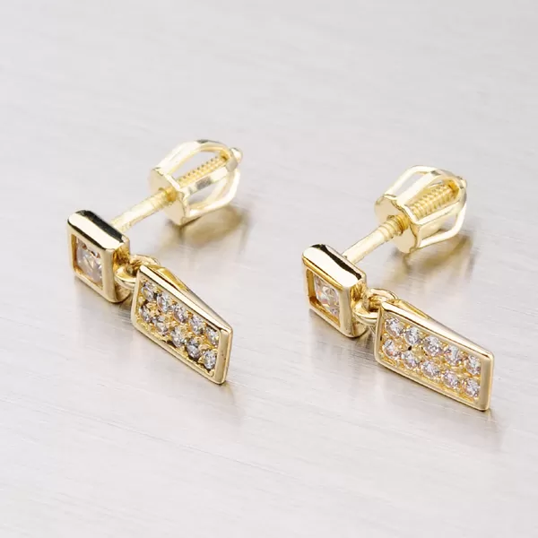 Visací zlaté náušnice GZ2363