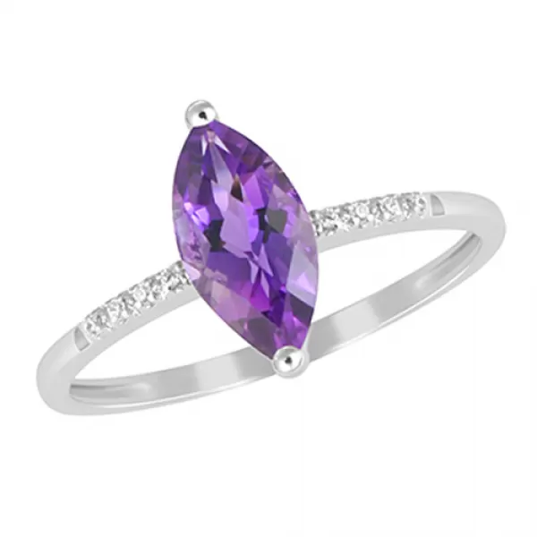 Briliantový přívěšek s ametystem GKW48532AMT