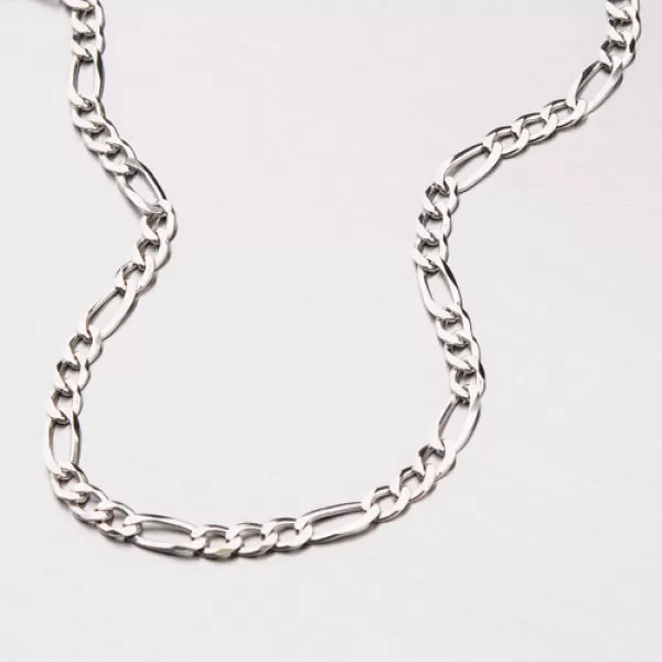 Stříbrný náramek Figaro 3+1 CHRS-073-080-FLAT