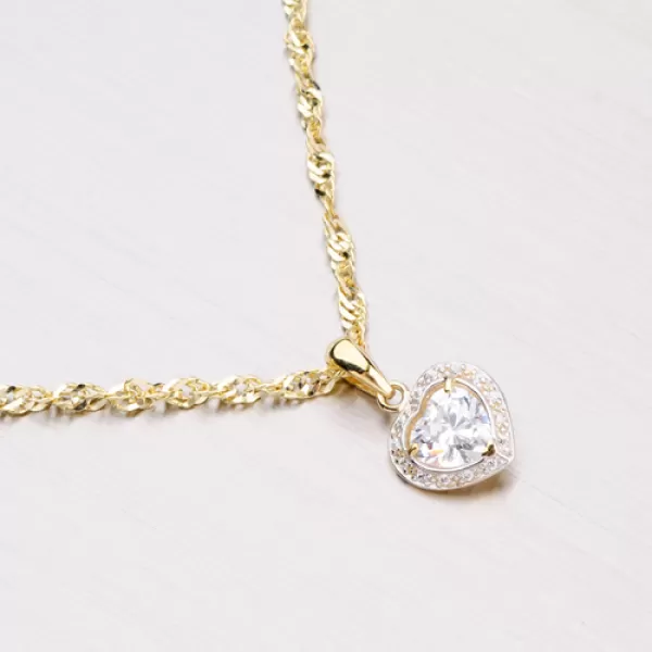 Zářivý přívěsek se zirkony DZ1810ZL