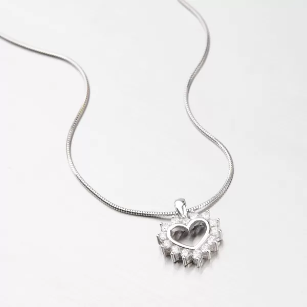 Zlaté srdce se zirkony DZ1975B