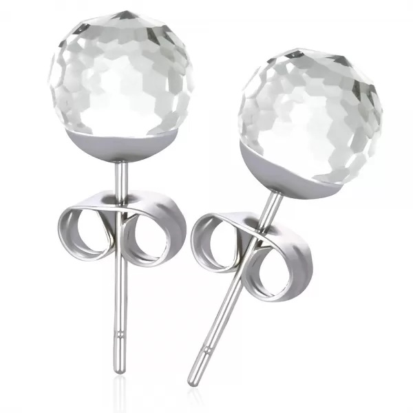 Ocelové pecky s krystalem GECJ081