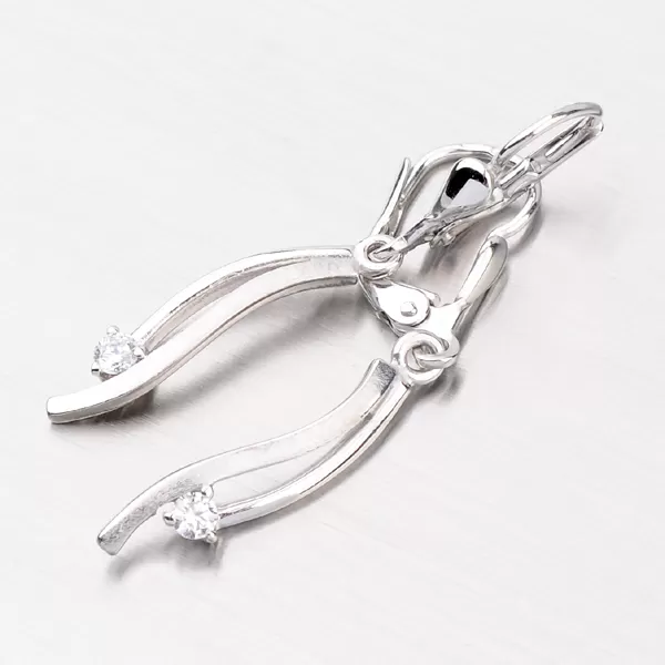 Zlaté visací náušnice DZ1548B