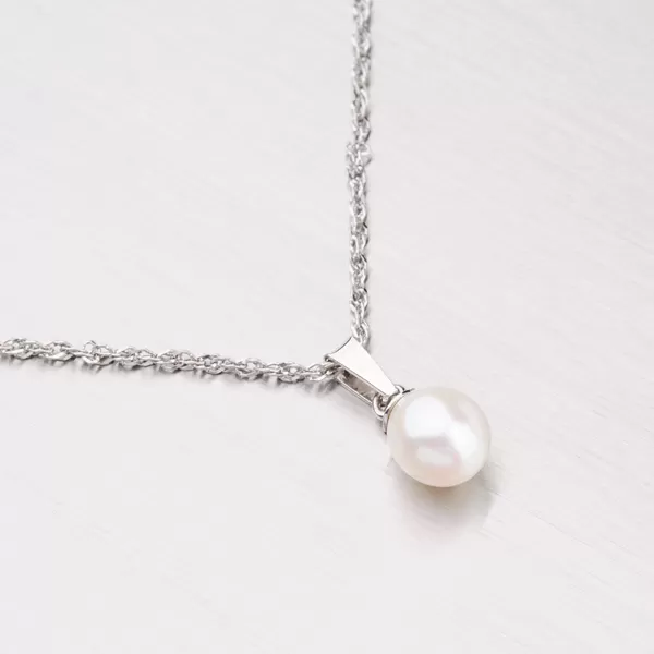 Zlatý přívěsek s perlou 43-21152