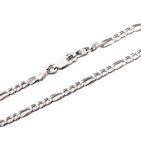 Řetízek stříbro 925 Figaro 3+1 CHRS-073-080-FLAT
