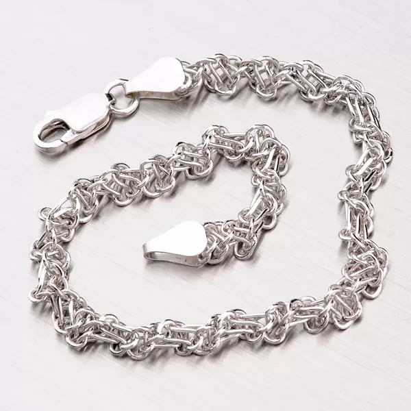 Kroucený řetízek ze stříbra OTTN-060-Rh