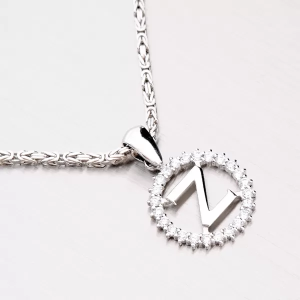 Stříbrné písmenko se zirkony - Z MPN5192-Z