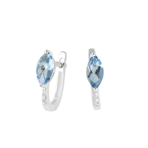 Prsten s topazem a diamanty GKW48529TPZ