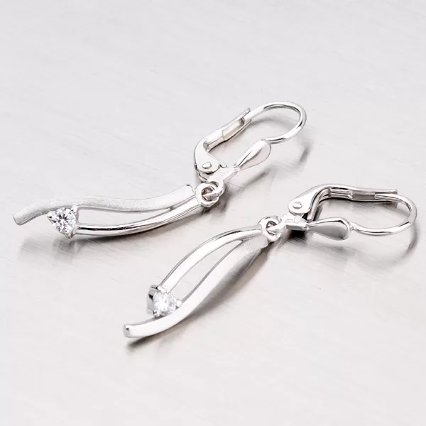 Zlaté visací náušnice DZ1548B