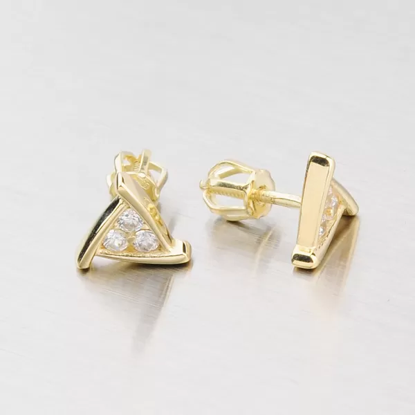 Zlaté náušnice se zirkony DZ1927-ZL-ZIR