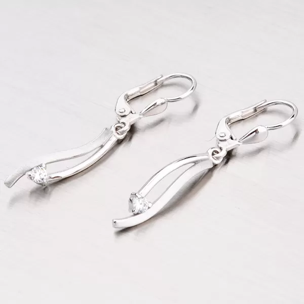 Zlaté visací náušnice DZ1548B